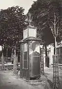 Ornate illuminated French urinal, c.1865