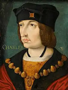 Contemporary painting of Charles VIII of France