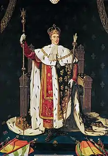 Charles X holding the scepter, by Jean-Auguste-Dominique Ingres (c.1829), Musée Bonnat in Bayonne