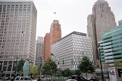 Detroit Financial District from Campus Martius