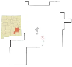 Location of Dexter, New Mexico