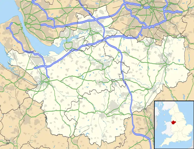 Overpool is located in Cheshire