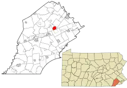 Location in Chester County and the U.S. state of Pennsylvania.