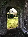 Remains Of Old Church In Graveyard At Chesters