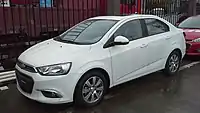 2015 Chevrolet Aveo Sedan (facelift, China)