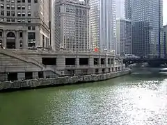 Wacker Drive in downtown Chicago