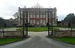 Chilton House including forecourt walls, gates, railings and pavilions (Clock Tower)