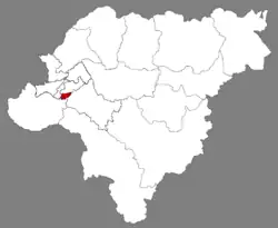 Location of Pingfang in Harbin