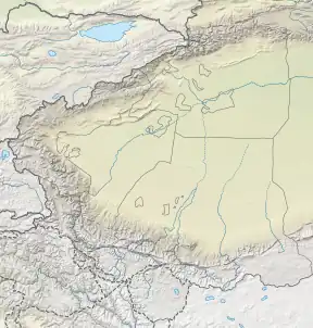 1985 Wuqia earthquake is located in Southern Xinjiang