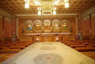 Chinese shrine to the Five Tathagathas in Nan Tien Temple in Wollongong, Australia