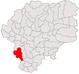 Location in Bistrița-Năsăud County