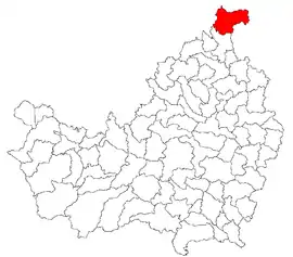 Location in Cluj County