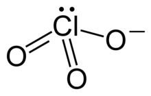 Structure and bonding in the chlorate ion