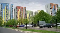 Appartment buildings in Chomiczówka, in 2006.