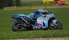 Chris Vermeulen riding his Rizla Suzuki GSV-R at the 2006 Australian Grand Prix.