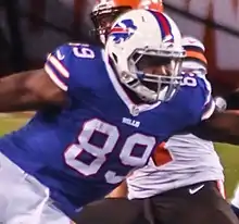 Chris Gragg in a Buffalo Bills jersey