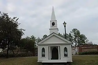 Christmas chapel is a seasonal exhibit near Alexandria City Hall.