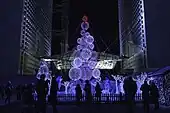 Christmas decoration at the Grand Arche