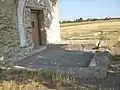 Outline of Narthex revealed by excavations.