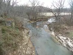 View south of Hwy 61 bridge