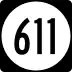 State Route 611 marker