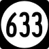 State Route 633 marker