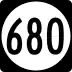 State Route 680 marker