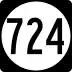 State Route 724 marker