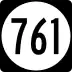 State Route 761 marker