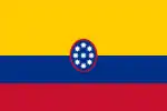 Civil ensign of United States of Colombia (1861–1886)