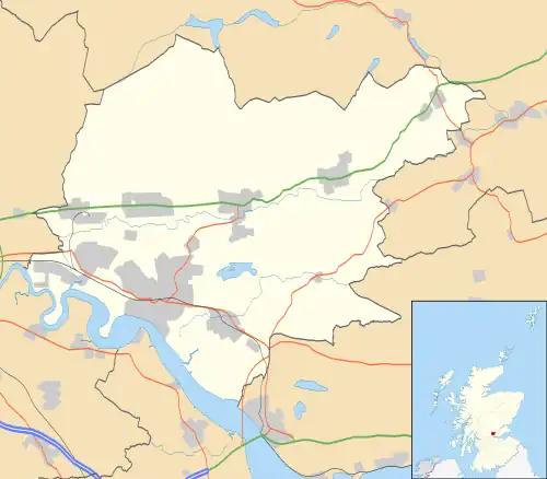 Tulliallan is located in Clackmannanshire