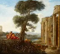 Mercury and Argus by Follower of Claude Lorrain (17th century)