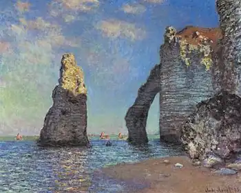 Claude Monet, The Cliffs at Étretat, 1885