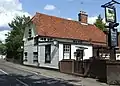 'Fox and Hounds' pub, viewed from High Street, Clavering