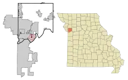 Location of Birmingham, Missouri