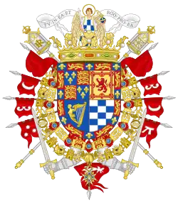 Coat of arms of Jacobo Fitz-James Stuart y Falcó as Duke of Alba