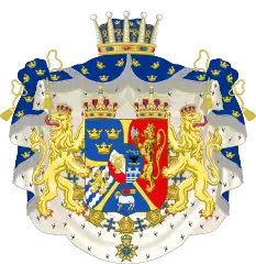 Arms as Prince of Sweden and Norway, Duke of Gotland