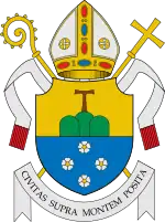 Coat of arms of the Roman Catholic Diocese of Cubao