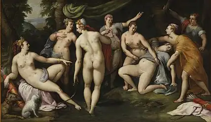 Diana and Callisto, Anthonie Blocklandt van Montfoort, c. 1580.