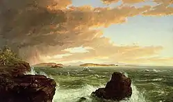 View Across Frenchman's Bay from Mount Desert Island After a Squall (1845) by Thomas Cole