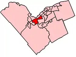 Location within Ottawa