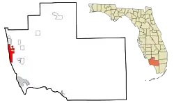 Location in Collier County and the state of Florida