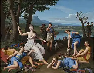 Colombel,Artemis returning from the hunt