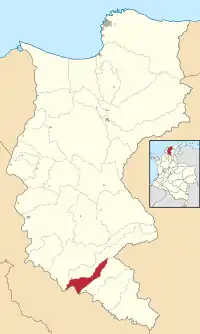 Location of the municipality and town of San Zenón in the Department of Magdalena.