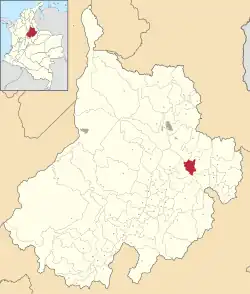 Location of the municipality and town of Cepitá in the Santander  Department of Colombia