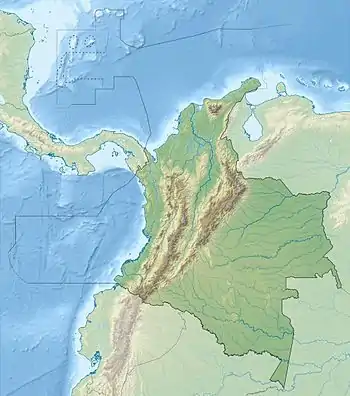 Purussaurus is located in Colombia