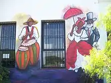 Wall art in Colonia del Sacramento