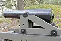 Columbiad cannon (1964 reproduction) at Fort McAllister, GA, US