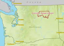 Outline of the Colville Reservation