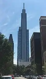 Nearly complete Comcast Technology Center, July 2018